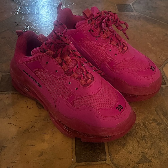 Pink Belenciaga Sneakers - Picture 1 of 2